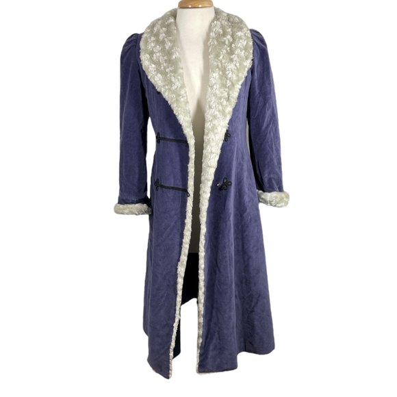 American Girl Dress like Your Doll Samantha's Holiday Purple Velvet Coat Size 14 - Picture 2 of 7